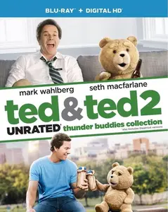 Ted / Ted 2 (Unrated)  [BLU-RAY MOVIE] UV/HD , 2 Pack, Digitally Mastered In HD, Slipsleeve Packaging, Snap Case
