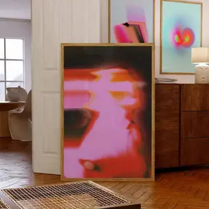 Psychedelic Gradient Art Print, Aura Wall Decor X