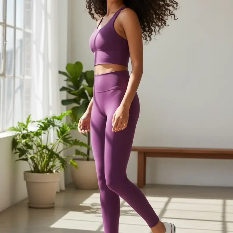 Plum Color Two Piece Set