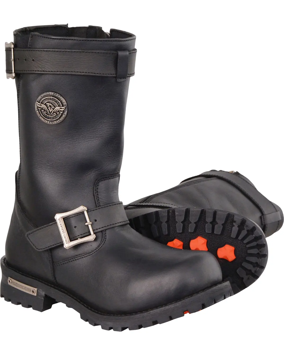 Milwaukee Leather Men's Men'S 11" Classic Engineer Boot Round Toe - Mbm9020