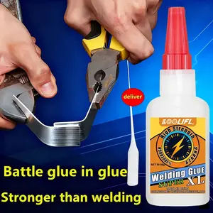 50g High-Strength Welding Adhesive | All-Purpose Transparent, Invisible Repair Adhesive | Instant Adhesive | Strong, Fast-Drying Adhesive