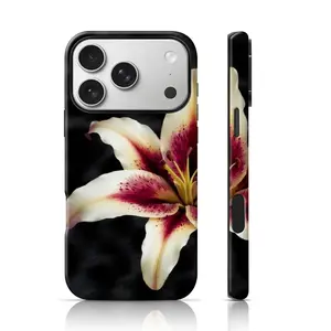 Moody Floral Design Phone Case Double-Layer TPU Shockproof for iPhone 17 Pro Max/16 Pro Max /15Pro Max 15/14/13/12 & Samsung S26 /S25Ultra Trendy ins Style