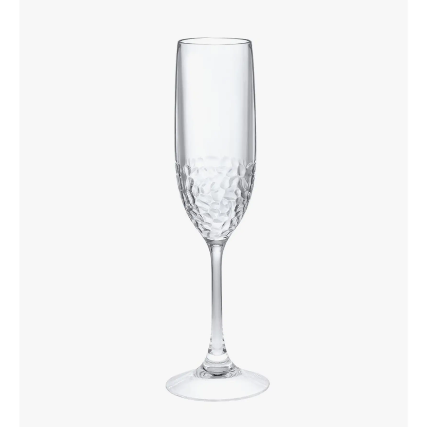 Eclipse Elegance - 6 oz. Hammered Champagne Flute (Set of 2) Drinkware