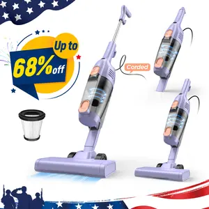 INSE R6X Corded Stick Vacuum, 15KPa Suction with 600W Motor, Ultra-Lightweight Bagless Upright Vacuum with Handheld for Home Hard Floor Hardwood Floor Pet Hair Car Cleaning home cleaning tools home appliances Purple pet lovers Memorial Day Sale