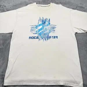 Vintage 90s Rocawear T-Shirt Mens 3XL White Graphic Print Streetwear Outdoor 45I