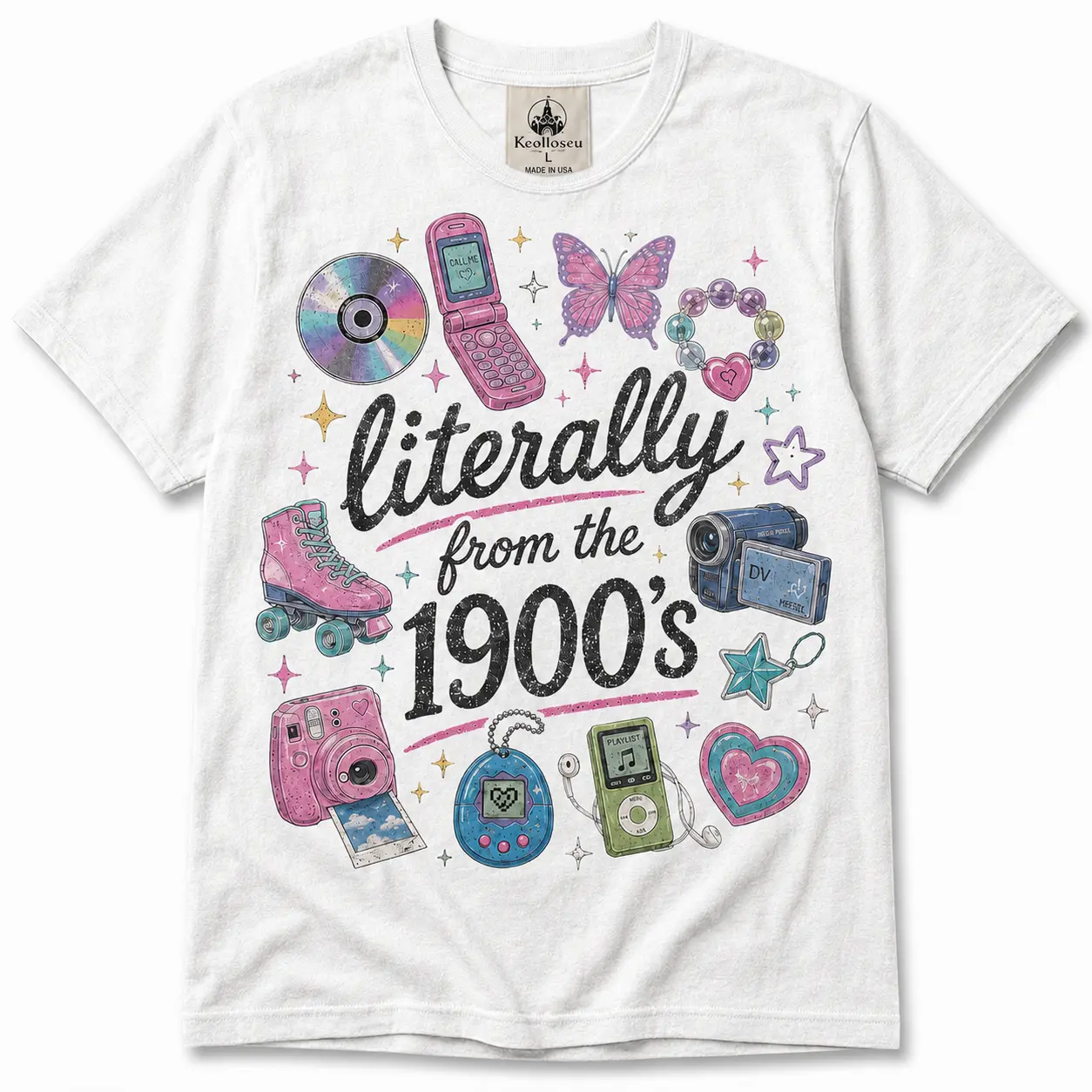 Literally From The 1900s Retro 90s Meme T-Shirt Funny Gift For 90s Gal Mom