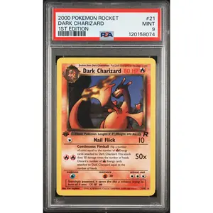 Dark Charizard 1st Edition PSA 9 2000 Pokemon Team Rocket #21