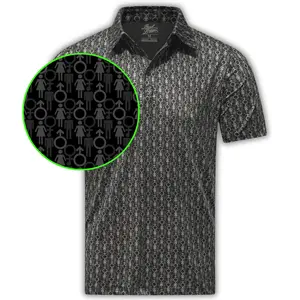 Genders Golf Polo - Black / Grey