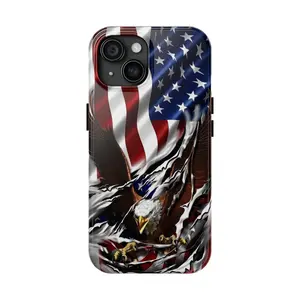 American Eagle & Flag, Patriot gear, USA phone case