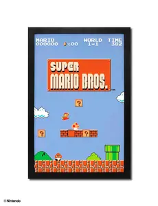Super Mario™: Level 1-1 Framed Poster (11x17)