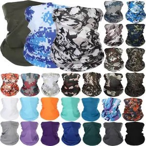 30 count  Gaiters Scarf Elastic Wrap Headband  Absorbing Bandana for Women Men  Yoga Running