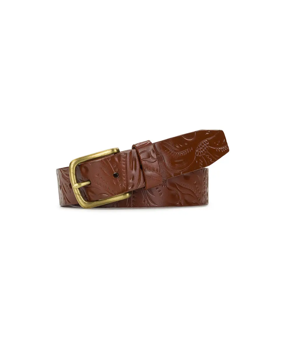 Pelosa Belt - Tooled - Florence