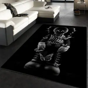 Kaws Black Area Rug Carpet