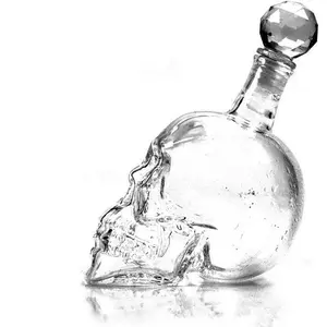 Creative Fun Whiskey Glass Bottle, Unique Wine Decanter for Home Bar Outdoor Parties, Best Holiday Gift Idea, Perfect for Restaurants, Clear, Home Bar Accessories