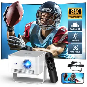 Magcubic HY450Max Projector 1100ANSI 12W Speaker HDR10+ 8K Decode Auto Focus Android 14.0 Dual WiFi6 BT5.4 Fully Automatic Keystone 1.0:1 Throw Ratio Screen Recognize & Automatic Obstacle Avoidance Home Cinema, Movie, Audio Summervibes