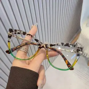 New Western style fashion cat-eye large frame high-quality light luxury glasses, clear reading glasses for women, youthful and elegant minimalist design, 1.0 to  4.0 diopters, suitable for daily computer use, perfect gift for gifting Trending Eyeglasses