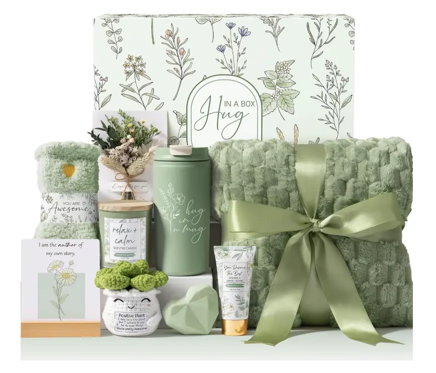 Mothers Day Birthday Gifts for Women Self Care Get Well Soon Gift Baskets, Spa Care Package After Surgery Thinking of You Inspirational Cancer Feel Better Sympathy Unique Gifts Set for Women Mom Her