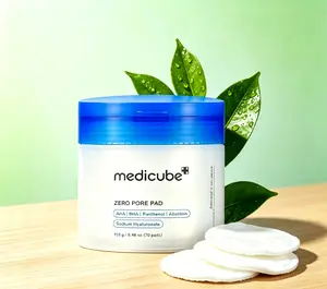 Medicube Zero Pore Pad 70 Count Pore Minimizing Peel Pads Lactic AHA & 0.45% BHA Oil Control Acne Treatment Korean Skincare