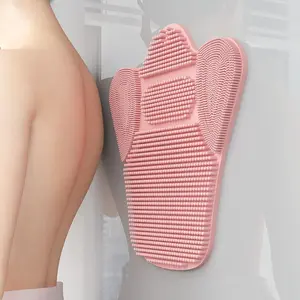 Large Multi-Functional Suction Back Scrubber Brush, Soft Bristles for Deep Massage, Comfortable Design, Ideal for Bathing and Foot Soaking