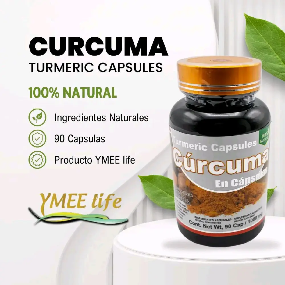 Edible All-Natural Turmeric Dietary Supplement Capsules - 90 Capsules, Pure Curcumin Basic Formula, Anti-Inflammatory Healthcare & Nutrition Support Supplement