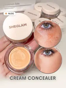 SHEGLAM Rapid Retouch Cream Concealer – Nude | Full Coverage, Brightening, Long-Lasting Hydrating Concealer