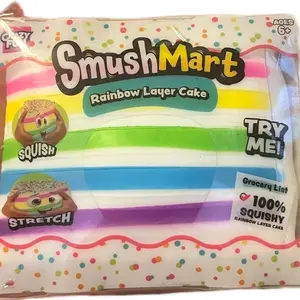 SmushMart Rainbow Layer Cake Squishy Toy