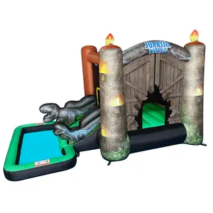 Jurassic World Bounce House Water Slide with Pool