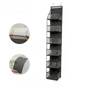 Multi-layer Door Back Storage Bag, Hanging Wall Mounted Underwear Sundries Storage Rack, Home Organizer for Bedroom Living Room, Hangable, Space Saving Storage, Storage For Organizing, Fabric Storage Organizer