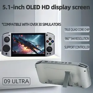 09ultra Handheld Game Console, Ideal Gift for Boys, 3D Dual Joystick, Compact Durable Buttons, Professional Cooling System