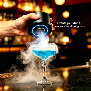 PockFog Electric Cocktail Smoker Machine - Portable Home Bar Accessory, Old Fashioned Drink Infuser