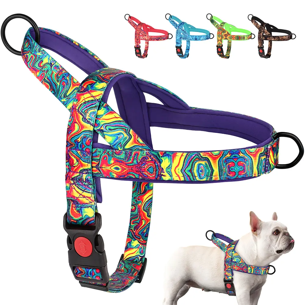 Dog Freedom Harness Comfortable Escape-Pro of Adjustable Pet Harness for Walking Training, Fits All Dog Sizes with Quick Donning and Doffing
