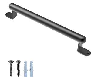 【【Father's Day】10 Inch Playground Grab Handle for Kids – Heavy Duty Safety Handle with Mounting Hardware, Black Outdoor Climbing Handle for Swing Set & Playset