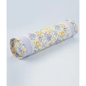 Buckwheat Hulls  Pillow for ,     Support, Adjustable Comfort for Sleeping Travel, Floral Pillowcover, 4x16 Inch (Flower A)