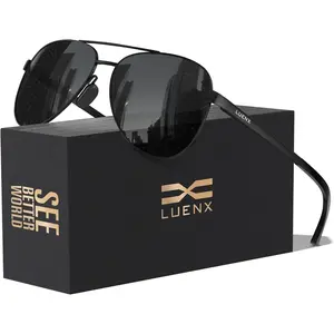 Aviator Sunglasses for Men Women Polarized - UV400 Protection, Stylish Shades, Driving, Outdoor Activities LED Light Blocking Stickers Round Adjustable costa Large Retro angular glasses