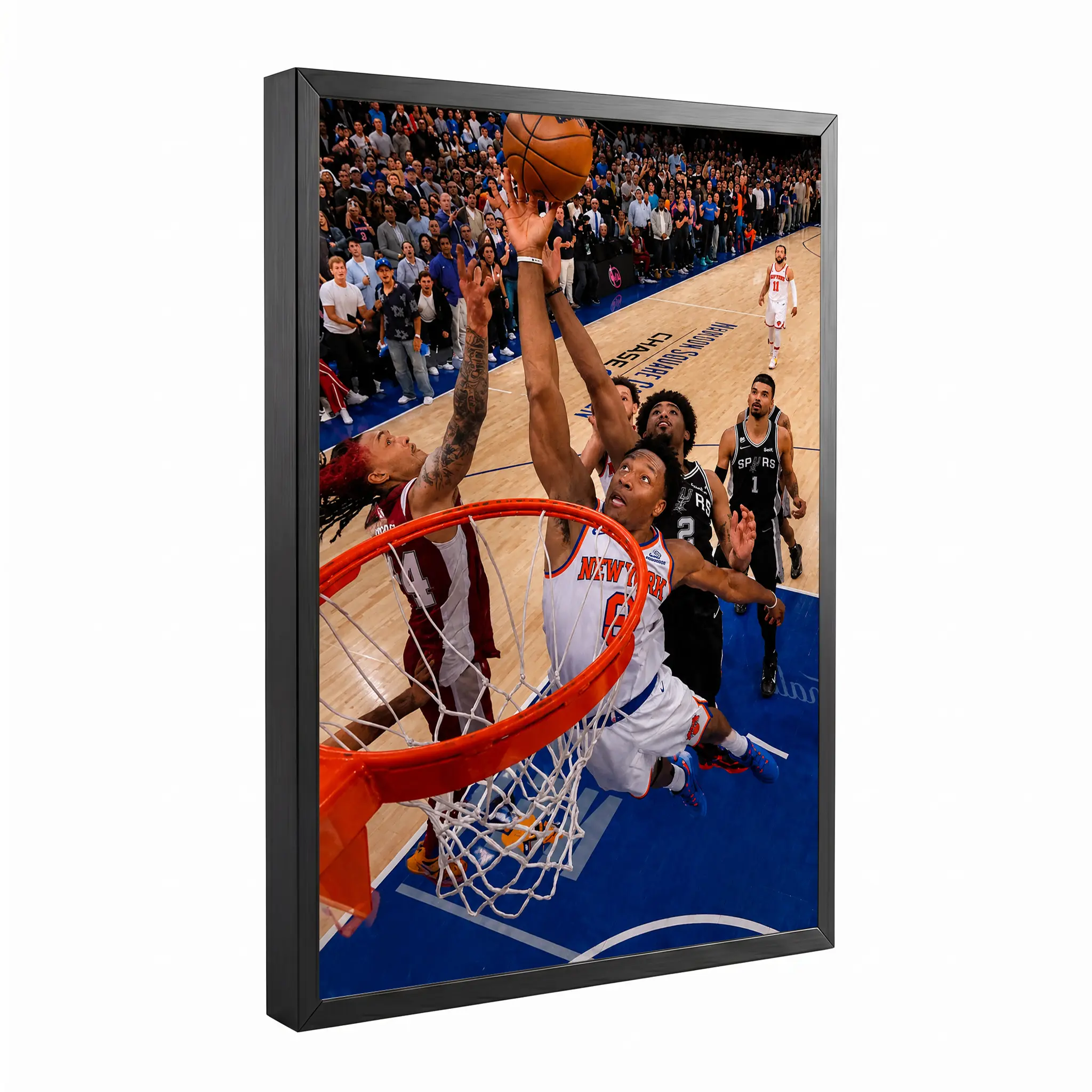 New York Knicks Jalen Brunson Championship Decoration, Vintage Sports Graphic Print Poster, Retro Basketball Home Wall Art, Artistic