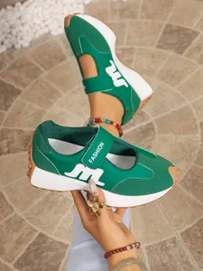 Women's Athletic Shoes Spring Autumn Elegant Fashion Casual Round Toe Low Top Lace-Up Thick Sole Breathable Outdoor Sneakers