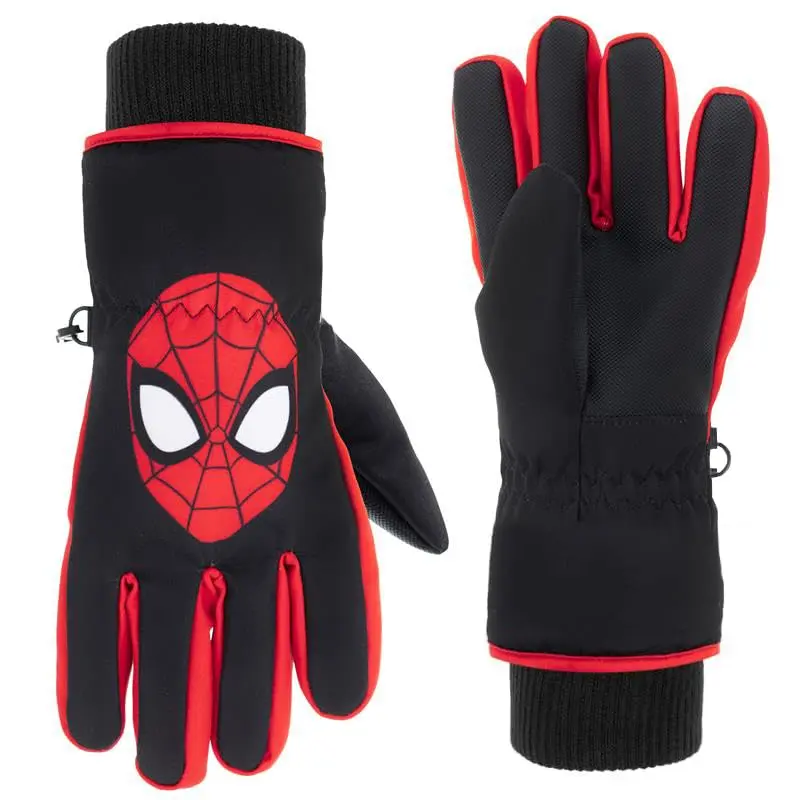Marvel Spiderman Snow Gloves for Kids, Spider Man Toddler Gloves, 3M Thinsulate Waterproof Mittens, Kids Winter gloves