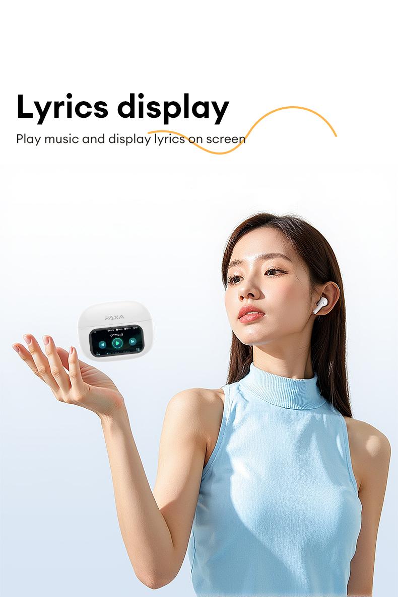 PAXA friend Intelligent Earphones,TWS Bluetooth Remote Control Earbuds for Short Video Watching and Camera Remote Control HIFI Stereo Sound Headphones Compatible with Various Systems