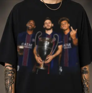 PSG Inspired Vintage Shirt, Retro Football Graphic Tee, Champions Fan Streetwear Soccer Shirt Gift