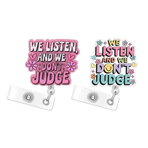 2-Piece Retractable Badge Reel Set with Rotating Crocodile Clips, Secure Attachment, Personalized ID Card Holder for Office Staff Nurses Doctors Assistants Medical Personnel