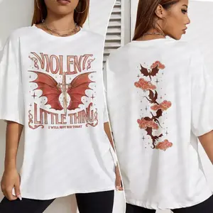 Dragon Rider Bookish Gift Violet Sorrengail Fourth Wing Fan T Shirt Xaden Riorson Tee Violent Little Thing T Shirt