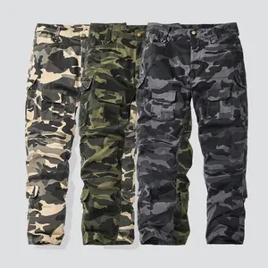 1-pack men’s all-season camouflage cargo pants — comfortable fit, multi-functional pockets, street style, 100% polyester
