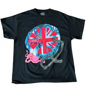 Travis Scott O2 Live Union Jack Tee Black