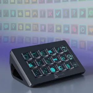 AJAZZ AKP153 Console Programmable Rotation Shortcut Key, Multi-Audio Control, One-key Operation, Customizable Buttons, Integrated Live Broadcast Console