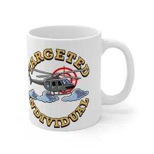 Targeted Individual Helicopter Mug — Military Aviation Coffee Cup