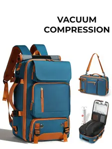 Men's Lightweight Travel Backpack, Vacuum Compression Shoulder Bag, Multifunctional Laptop Backpack, Large Capacity, Crossbody & Handheld