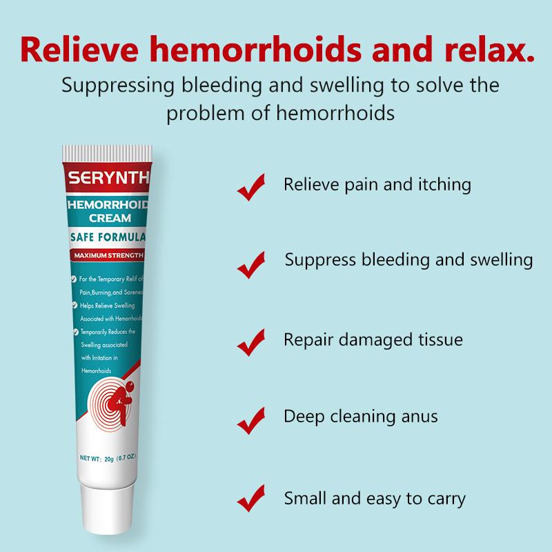 Hemorrhoid and Anal Fissure Ointment, Hemorrhoid Treatment, Fast Relief from Swelling, Pain, Itching, Burning (20g) Body Cream relief discomfort Natural massage crema