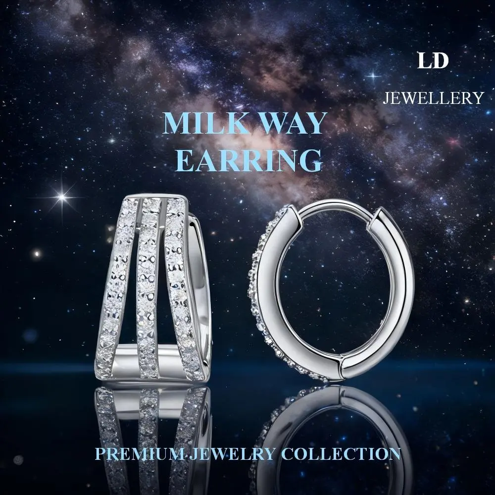 Milk Way Earring---Wedding/ Engagement/Birthday/Anniversary/ Gifts for Girlfriend or Boyfriend/ for Fiance and Fiancee/ Husband and Wife