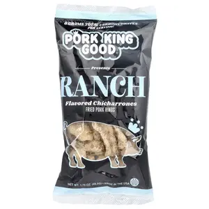 Pork King Good Flavored Chicharrones, Ranch, 1.75 oz (49.5 g) Pork King Good Flavored Chicharrones, Ranch, 1.75 oz (49.5 g)