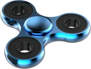 Brass Fidget Spinner Toy for 3+ Years, Ultra-Durable Precision Hand Spinner with Stainless Steel Bearing, 2-5 Min High-Speed Spins, EDC Focus Aid for ADHD & Anxiety Stress Relief